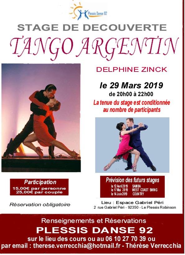 Flyer tango argentin